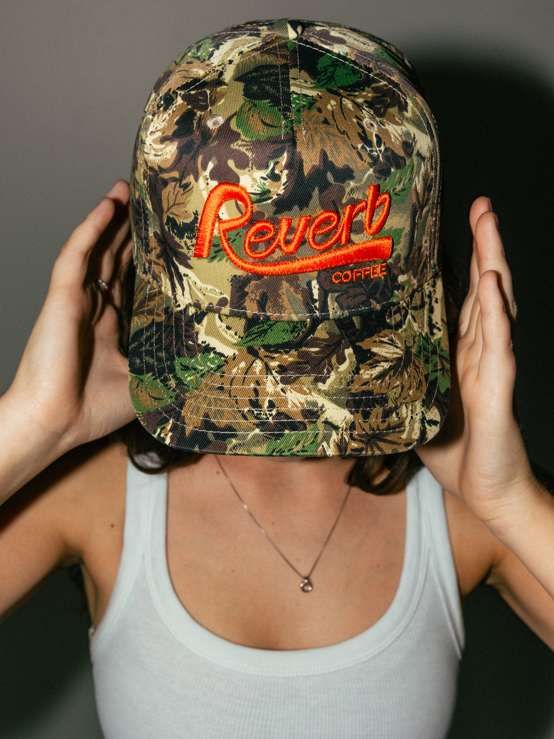 Logo hat - Camo & Orange